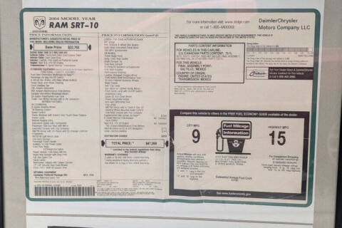 2004 Dodge Ram 1500 SRT-10