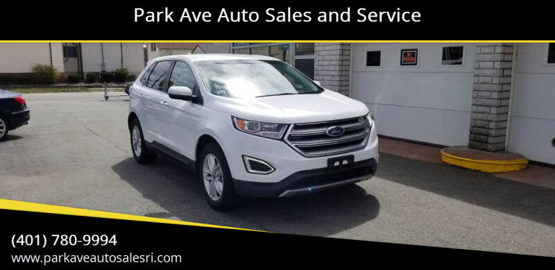 2015 Ford Edge for sale at Park Ave Auto Sales and Service in Cranston RI