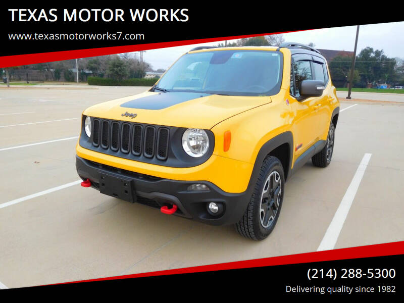 2015 Jeep Renegade for sale at TEXAS MOTOR WORKS in Arlington TX