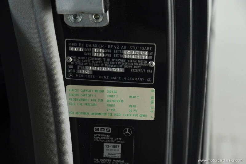 1988 Mercedes-Benz 560-Class 560 SEC