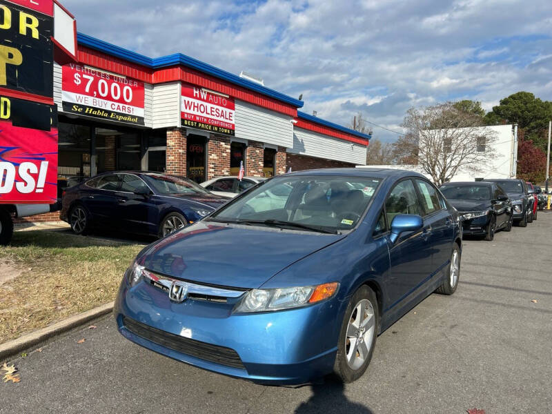 2008 Honda Civic for sale at HW Auto Wholesale in Norfolk VA