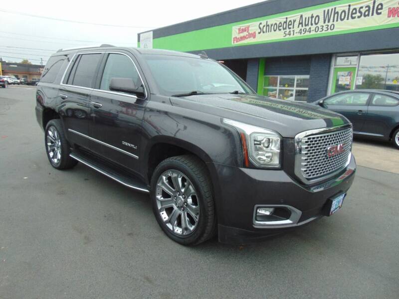 2016 GMC Yukon for sale at Schroeder Auto Wholesale in Medford OR