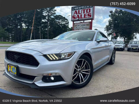 2016 Ford Mustang for sale at Carafello's Auto Sales in Norfolk VA