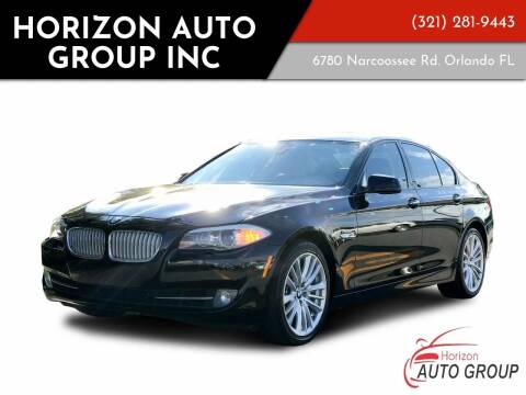 2011 BMW 5 Series for sale at HORIZON AUTO GROUP INC in Orlando FL