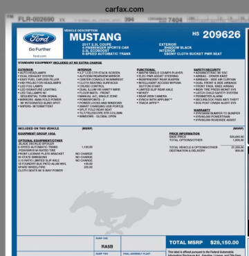 2017 Ford Mustang EcoBoost
