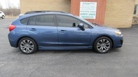 2013 Subaru Impreza for sale at LENTZ USED VEHICLES INC in Waldo WI