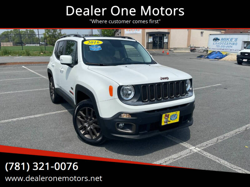 2016 Jeep Renegade for sale at Dealer One Motors in Malden MA