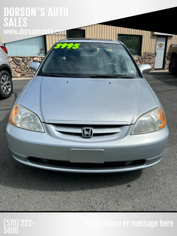 2003 Honda Civic for sale at DORSON'S AUTO SALES in Clifford PA