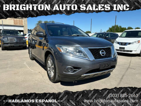 2014 Nissan Pathfinder for sale at BRIGHTON AUTO SALES INC in Brighton CO