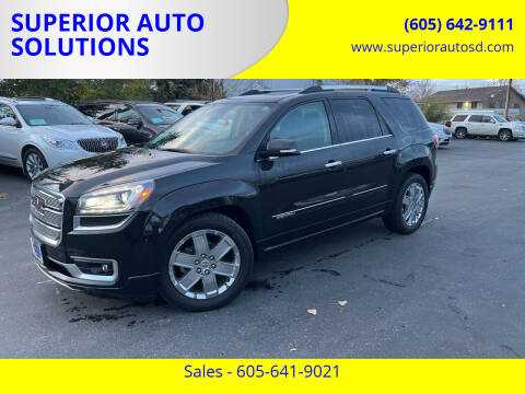 2014 GMC Acadia for sale at SUPERIOR AUTO SOLUTIONS in Spearfish SD