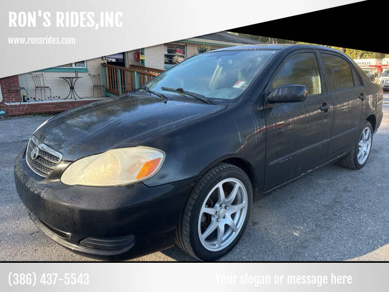 2006 Toyota Corolla for sale at RON'S RIDES,INC in Bunnell FL