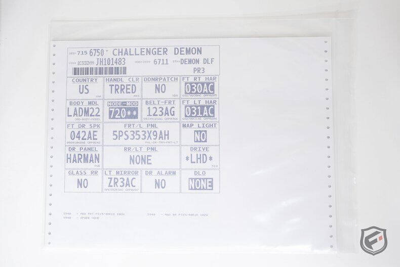 2018 Dodge Challenger SRT Demon