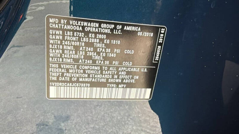 2018 Volkswagen Atlas