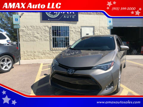 2018 Toyota Corolla for sale at AMAX Auto LLC in El Paso TX