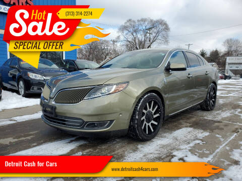 2013 Lincoln MKS for sale at Detroit Cash for Cars in Warren MI