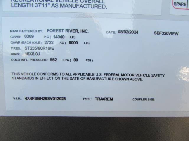 2025 Forest River F320 VIEW