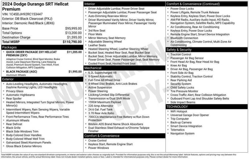 2024 Dodge Durango SRT Hellcat