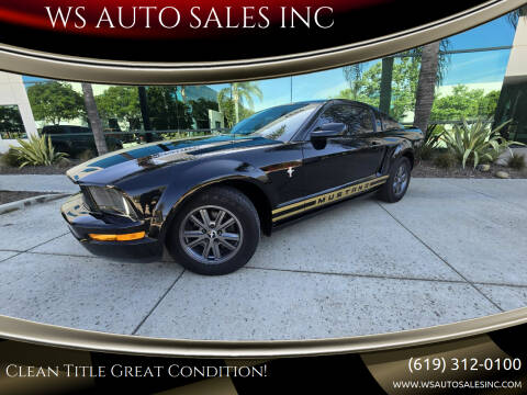 2007 Ford Mustang for sale at WS AUTO SALES INC in El Cajon CA