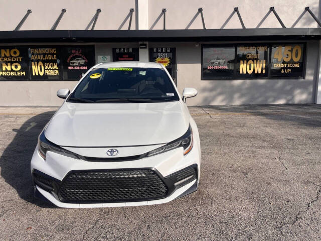 2022 Toyota Corolla for sale at M & J UNITED AUTO SALES in LAUDERDALE LAKES, FL