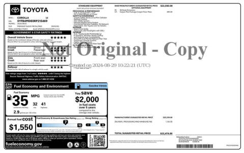 2024 Toyota Corolla LE