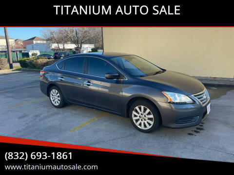 2013 Nissan Sentra for sale at TITANIUM AUTO SALE in Houston TX