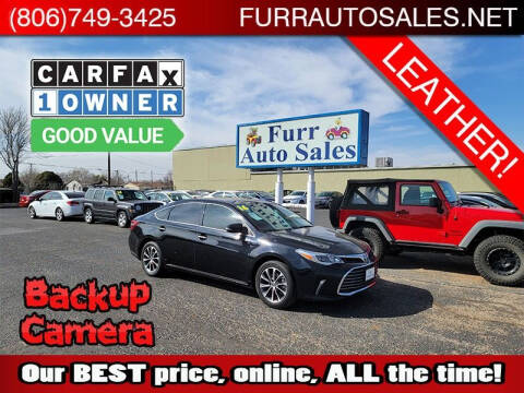 2016 Toyota Avalon for sale at FURR AUTO SALES in Lubbock TX