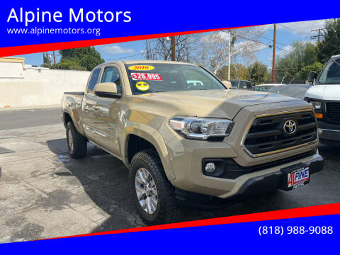 2016 Toyota Tacoma for sale at Alpine Motors in Van Nuys CA