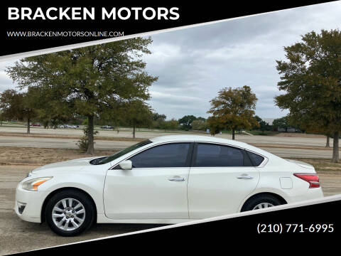2013 Nissan Altima for sale at BRACKEN MOTORS in San Antonio TX