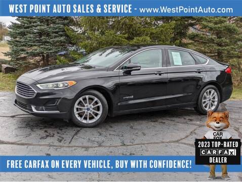 2019 Ford Fusion Hybrid for sale at West Point Auto Sales & Service in Mattawan MI