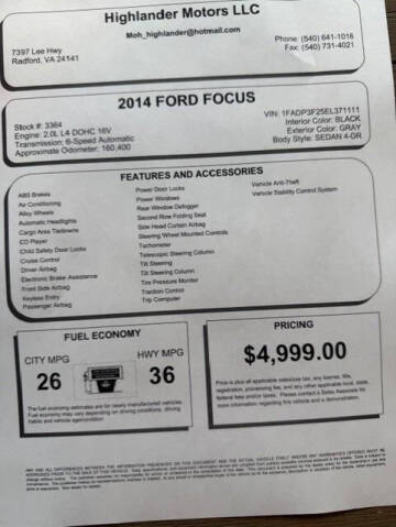 2014 Ford Focus SE
