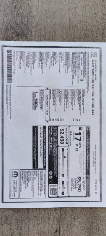 2019 RAM 1500 Limited