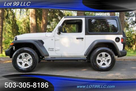 2020 Jeep Wrangler for sale at LOT 99 LLC in Milwaukie OR