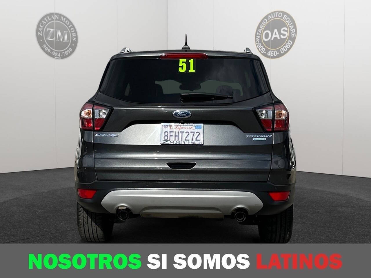 2018 Ford Escape for sale at Zacatlan Motors in Ontario, CA