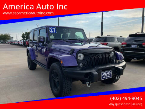 2017 Jeep Wrangler Unlimited for sale at America Auto Inc in South Sioux City NE