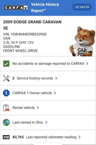 2009 Dodge Grand Caravan SE