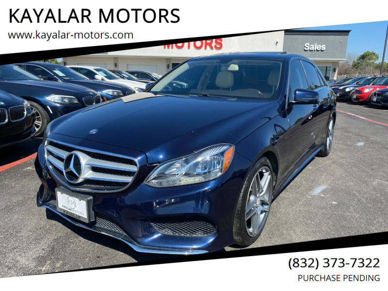 2014 Mercedes-Benz E-Class for sale at KAYALAR MOTORS in Houston TX