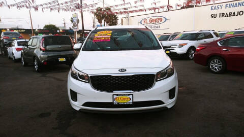 2016 Kia Sedona for sale at El Guero Auto Sale in Hawthorne CA