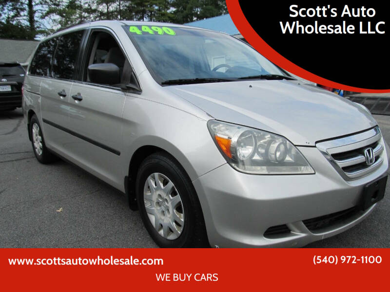 2007 Honda Odyssey for sale at Scott's Auto Wholesale LLC in Locust Grove VA