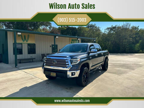 2018 Toyota Tundra for sale at Wilson Auto Sales in Chandler TX
