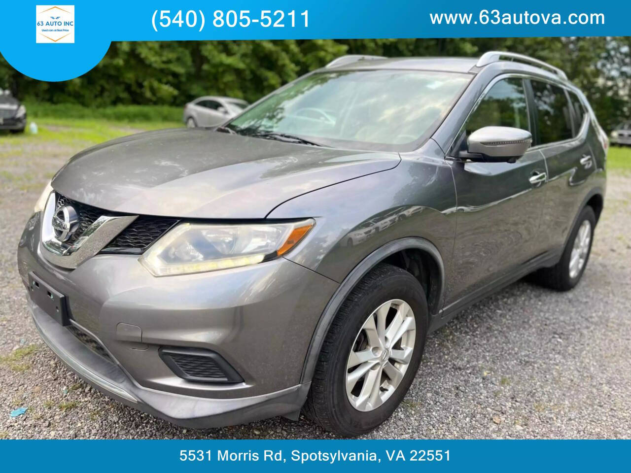 2016 Nissan Rogue for sale at 63 Auto Inc in Spotsylvania, VA