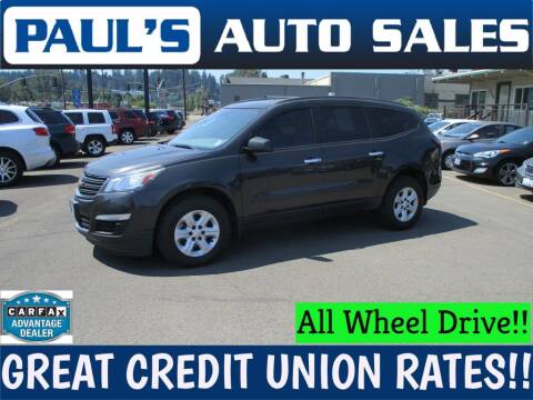 2016 Chevrolet Traverse for sale at Paul's Auto Sales in Eugene OR