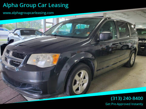 2012 Dodge Grand Caravan for sale at Alpha Group Car Leasing in Redford MI