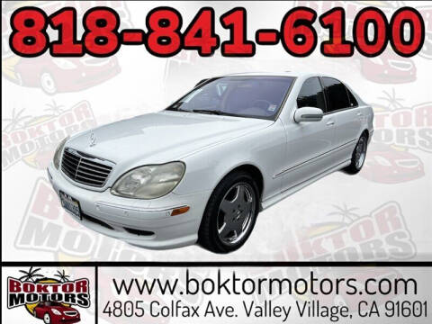 2001 Mercedes-Benz S-Class for sale at Boktor Motors in North Hollywood CA