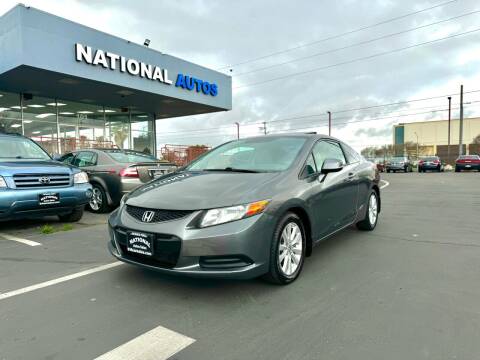 2012 Honda Civic for sale at National Autos Sales in Sacramento CA