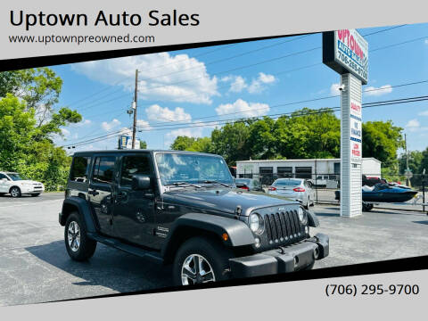 2017 Jeep Wrangler Unlimited for sale at Uptown Auto Sales in Rome GA