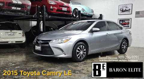 2015 Toyota Camry for sale at Baron Elite in Upland CA