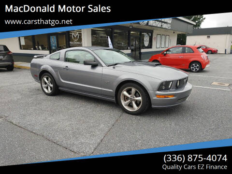 2006 Ford Mustang for sale at MacDonald Motor Sales in High Point NC
