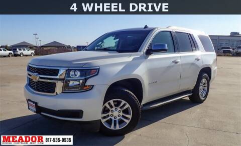 2015 Chevrolet Tahoe for sale at Meador Dodge Chrysler Jeep RAM in Fort Worth TX