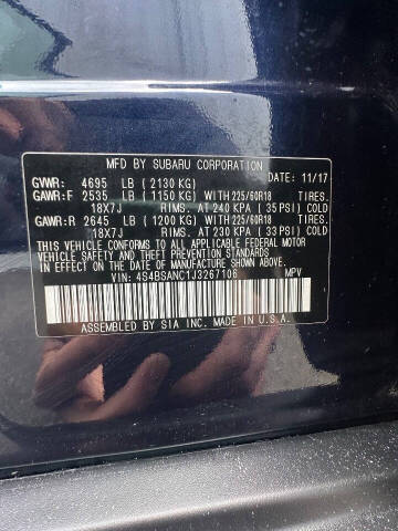 2018 Subaru Outback 2.5i Limited