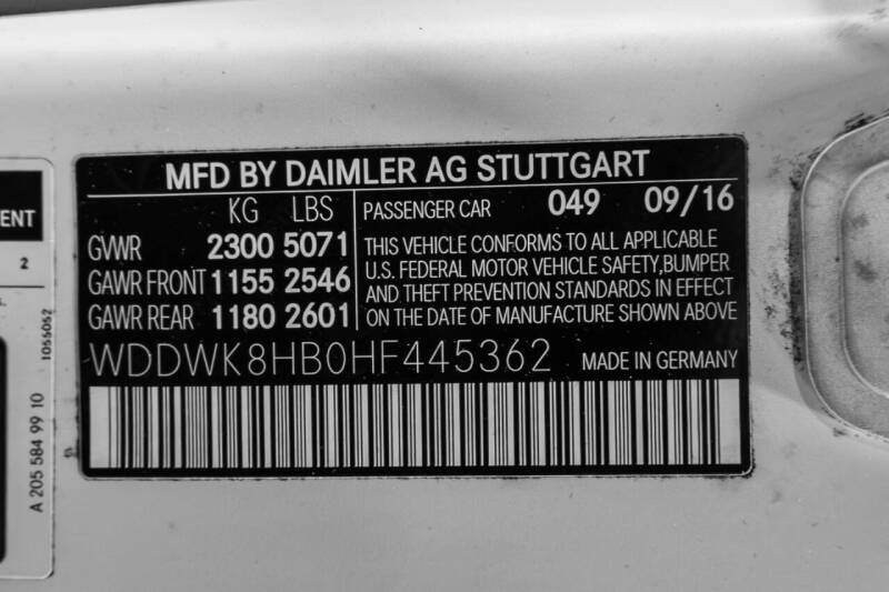 2017 Mercedes-Benz C-Class AMG C 63 S